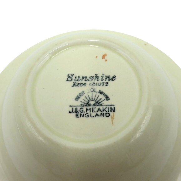 J&G Meakin Sunshine Floral CERAMIC BOWL Vintage Made in England 6 Inches - Picture 9 of 9